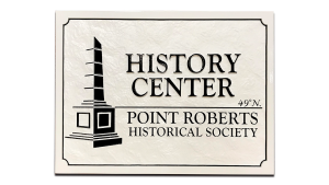 Sandblasted pebble texture on specialty hdu sign, white and black